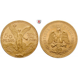 Mexiko, Vereinigte Staaten, 50 Pesos 1947, 37,5 g fein, vz