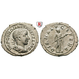 Römische Kaiserzeit, Gordianus III., Denar 241, vz-st