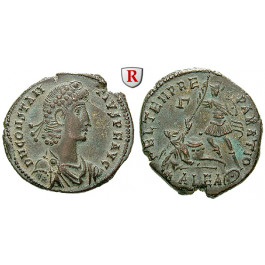 Römische Kaiserzeit, Constantius II., Bronze 351-355, ss+