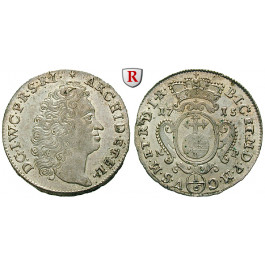 Jülich-Kleve-Berg, Herzogtum Jülich-Berg, Johann Wilhelm II., 1/6 Taler 1715, vz/vz-st