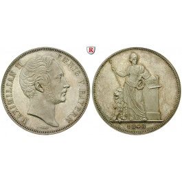 Bayern, Königreich, Maximilian II., Geschichtsdoppeltaler 1848, vz