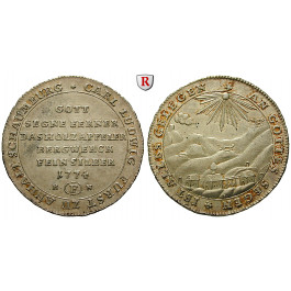Anhalt, Anhalt-Schaumburg, Fürstentum, Carl Ludwig, 1/2 Konventionstaler 1774, vz