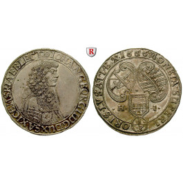 Sachsen, Albertinische Linie, Johann Georg II., 1/3 Taler 1666, vz/vz-st