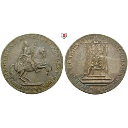 Sachsen, Albertinische Linie, Friedrich August II., Reichstaler 1741, vz