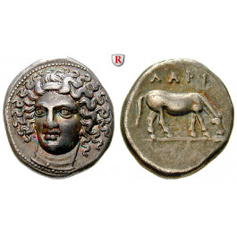 Thessalien, Larissa, Drachme ca. 395-344 v.Chr., vz-st/ss-vz