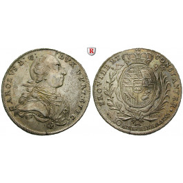 Württemberg, Herzogtum Württemberg (Kgr. ab 1806), Karl Eugen, Konventionstaler 1784, vz