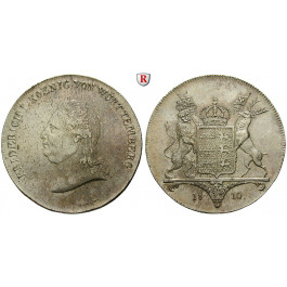 Württemberg, Herzogtum Württemberg (Kgr. ab 1806), Friedrich I., König, Kronentaler 1810, f.vz/vz+