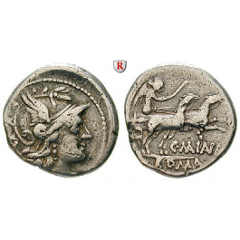 Römische Republik, C. Maianius, Denar 153 v.Chr., ss