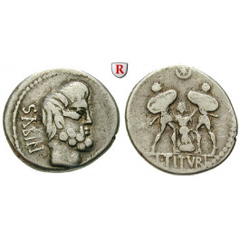 Römische Republik, L. Titurius Sabinus, Denar, ss