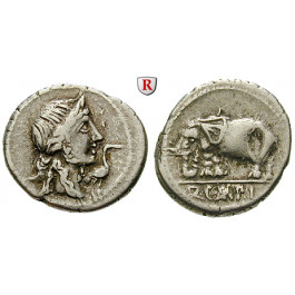 Römische Republik, Q. Caecilius Metellus, Denar 81 v.Chr., ss+