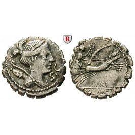 Römische Republik, Ti. Claudius Nero, Denar, serratus 79 v.Chr., ss