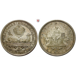 Württemberg, Herzogtum Württemberg (Kgr. ab 1806), Eberhard Ludwig, Silbermedaille o. J. (1743-1744), vz
