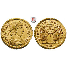 Römische Kaiserzeit, Constans, Solidus um 345, vz/st