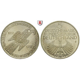 Bundesrepublik Deutschland, 5 DM 1952, Germanisches Museum, D, vz-st, J. 388