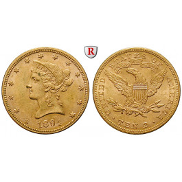 USA, 10 Dollars 1894, 15,05 g fein, vz