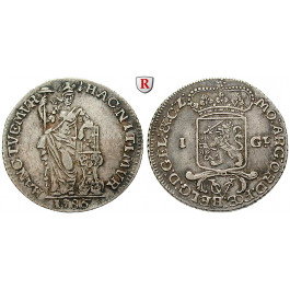 Niederländisch Ostindien, Vereinigte Ostindische Kompanie, Gulden 1786, ss+