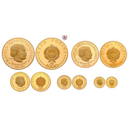 Ungarn, Volksrepublik, Satz 1968, 140,18 g fein, PP