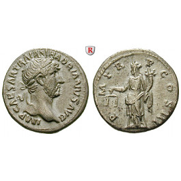 Römische Kaiserzeit, Hadrianus, Denar 119-122, f.vz