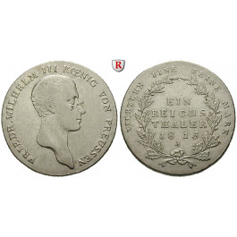 Brandenburg-Preussen, Königreich Preussen, Friedrich Wilhelm III., Reichstaler 1815, ss/ss-vz