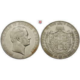 Brandenburg-Preussen, Königreich Preussen, Friedrich Wilhelm IV., Vereinsdoppeltaler 1843, ss+