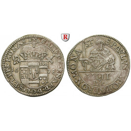Münster, Bistum, Christoph Bernhard von Galen, 1/8 Reichstaler (Blamüser) 1678, ss+