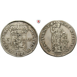 Niederlande, Utrecht, 3 Gulden 1764, ss+