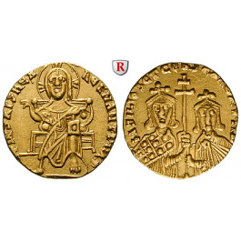 Byzanz, Basilius I. und Constantinus, Solidus 868-879, vz+/vz