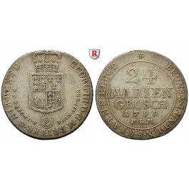 Braunschweig, Braunschweig-Calenberg-Hannover, Georg III., 24 Mariengroschen 1799, ss+