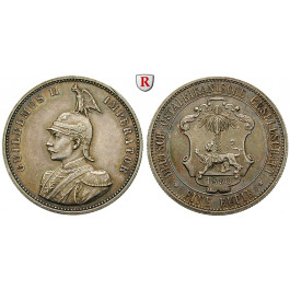 Nebengebiete, Deutsch-Ostafrika, 1 Rupie 1890, ss-vz/vz+, J. 713