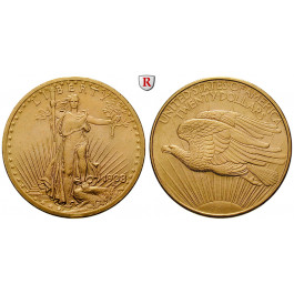 USA, 20 Dollars 1908, 30,09 g fein, vz+