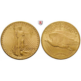 USA, 20 Dollars 1924, 30,09 g fein, vz