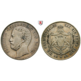 Baden, Grossherzogtum Baden, Friedrich I., Vereinstaler 1868, ss