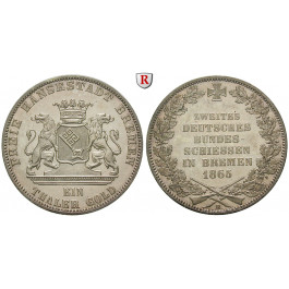 Bremen, Stadt, Taler 1865, vz+