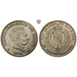 Baden, Grossherzogtum Baden, Ludwig, Taler 1830, vz
