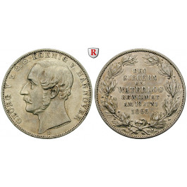 Braunschweig, Königreich Hannover, Georg V., Siegestaler 1865, ss+