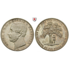 Braunschweig, Königreich Hannover, Georg V., Vereinstaler 1865, vz-st