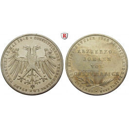 Frankfurt, Stadt, Doppelgulden 1848, ss-vz