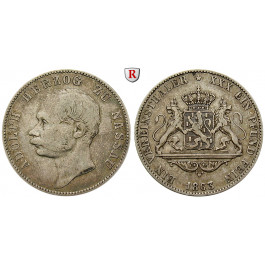 Nassau, Herzogtum Nassau, Adolph, Vereinstaler 1863, ss
