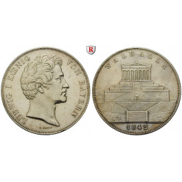 Bayern, Königreich, Ludwig I., Geschichtsdoppeltaler 1842, ss-vz/vz