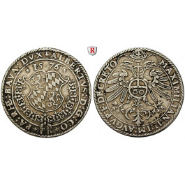 Bayern, Herzogtum, Albrecht V., Guldentaler 1576, ss-vz