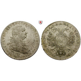 Bayern, Herzogtum, Karl Theodor, Konventionstaler 1790, ss-vz/ss