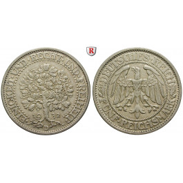 Weimarer Republik, 5 Reichsmark 1932, Eichbaum, D, ss-vz, J. 331