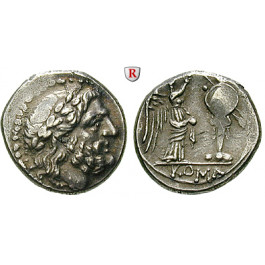 Römische Republik, Anonym, Victoriat nach 211 v.Chr., ss-vz