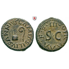 Römische Kaiserzeit, Augustus, Quadrans, ss-vz