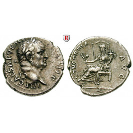 Römische Kaiserzeit, Vespasianus, Denar 70, ss-vz