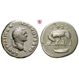 Römische Kaiserzeit, Domitianus, Caesar, Denar 77-78, ss