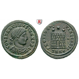 Römische Kaiserzeit, Constantinus II., Caesar, Follis 325-326, vz-st