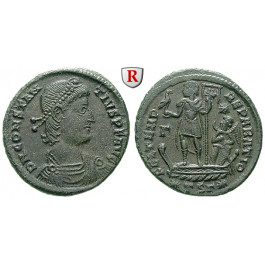 Römische Kaiserzeit, Constantius II., Bronze 350-355, vz+