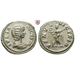 Römische Kaiserzeit, Julia Domna, Frau des Septimius Severus, Denar 196-211, ss-vz
