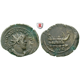 Römische Kaiserzeit, Postumus, Antoninian 260-261, ss+